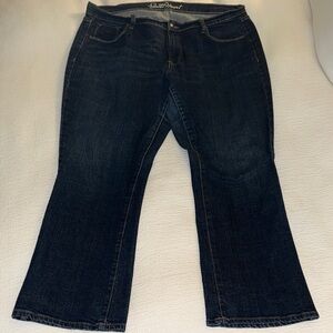 Old Navy Women's Sweetheart Bootcut  Dark Wash Jeans, 16 Petite